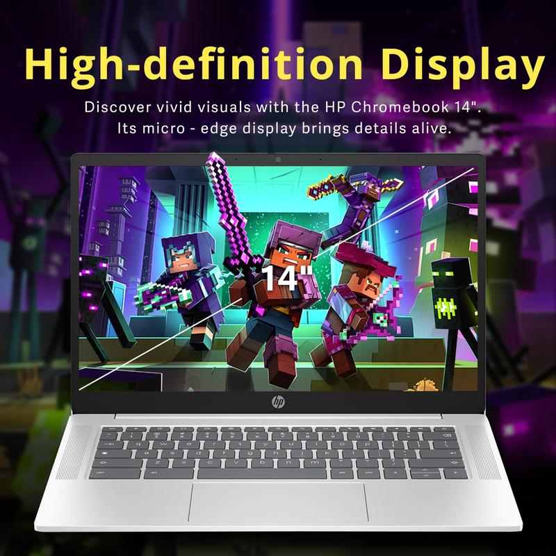Notebook HP 14 HD anti-reflexo Chromebook Intel N200 4GB 288GB